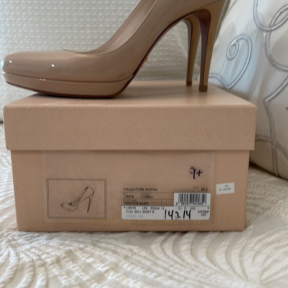 PRADA Pumps size 39.5 Calzature Donna, Vernice Basic, Cipria/Nude - Picture 14 of 17
